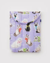 Puffy Laptop Sleeve 13"/14" - Fancy Cats