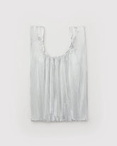 Pleated Baggu - Chrome Metallic