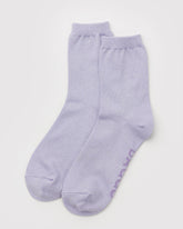 Crew Sock - Lilac Metallic