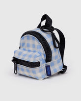 Backpack Charm - Light Blue Gingham