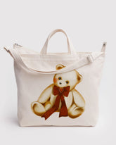 Horizontal Zip Duck Bag - Teddy Bear