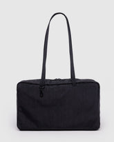 Medium Nylon Bowler Bag - Black