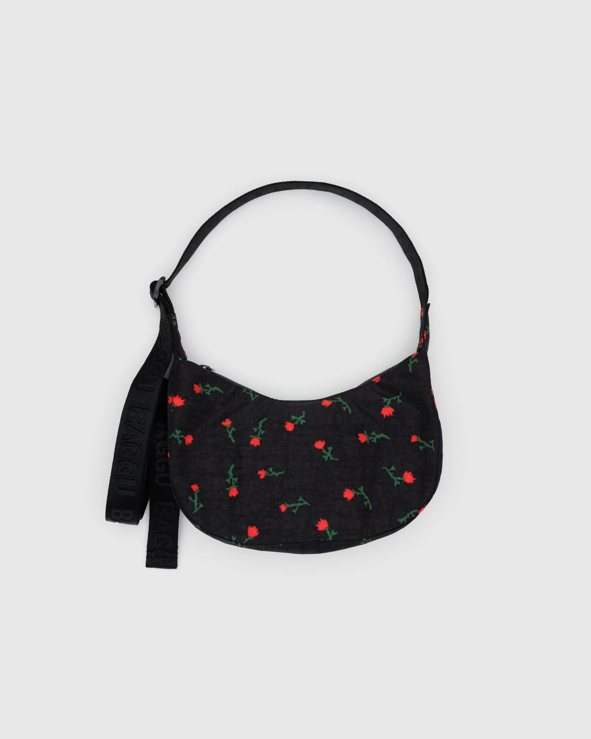 Small Nylon Crescent Bag - Painted Wildflower