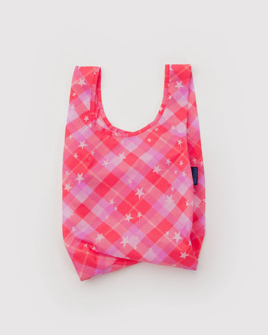 Baby Baggu - Pink Star Plaid