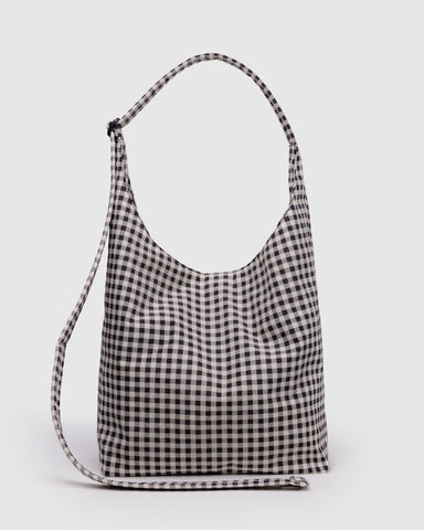 Large Nylon Sling - Black & White Gingham