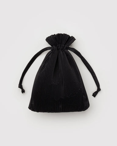 Pleated Baggu - Black