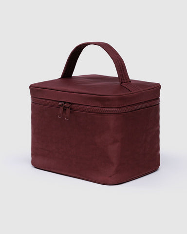 Large Cosmetic Case - Mahogany