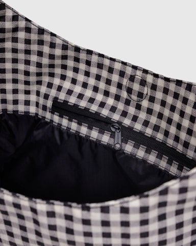 Large Nylon Sling - Black & White Gingham