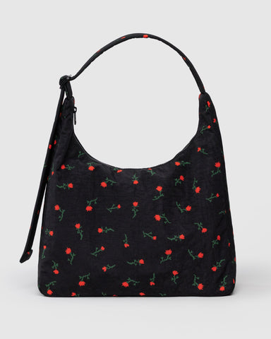 Nylon Shoulder Bag - Painted Wildflower
