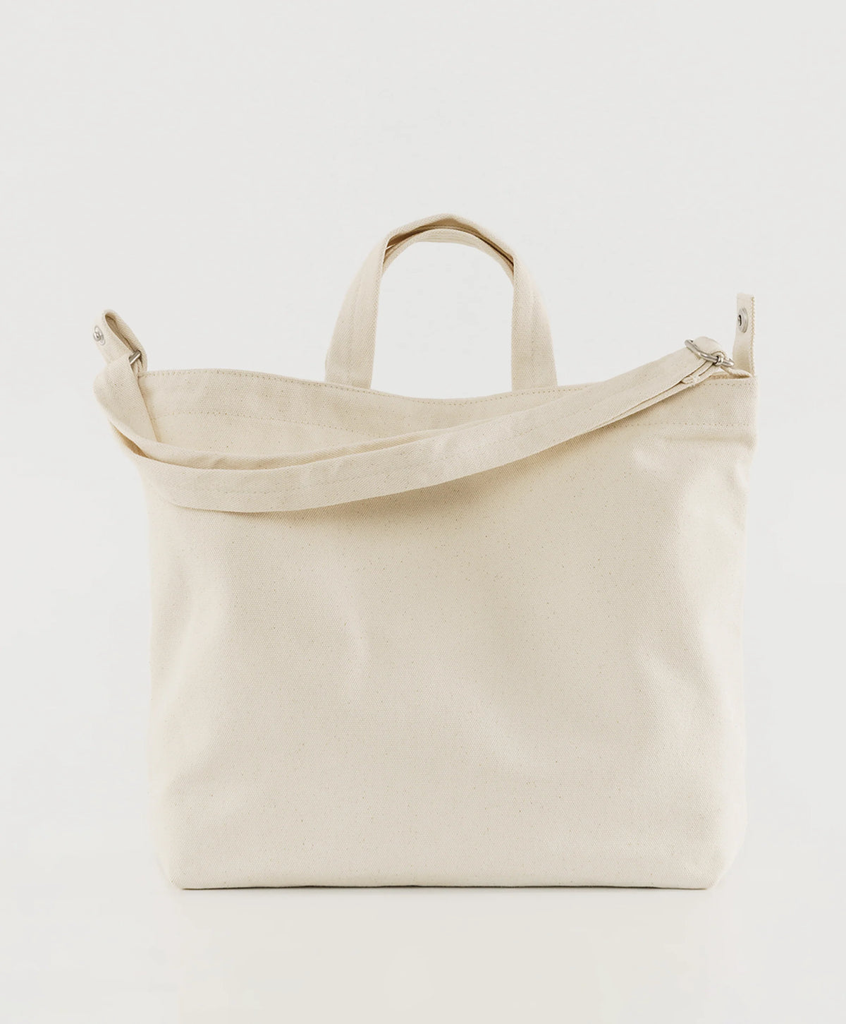 Horizontal Zip Duck Bag - Natural Canvas