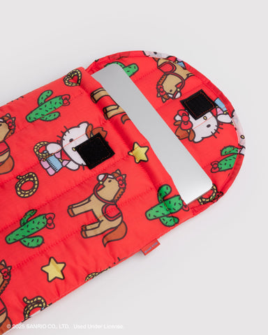 Puffy Laptop Sleeve 13"/14" - Hello Kitty Western