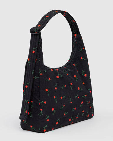 Nylon Shoulder Bag - Painted Wildflower