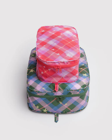 Packing Cube Set - Star Plaid