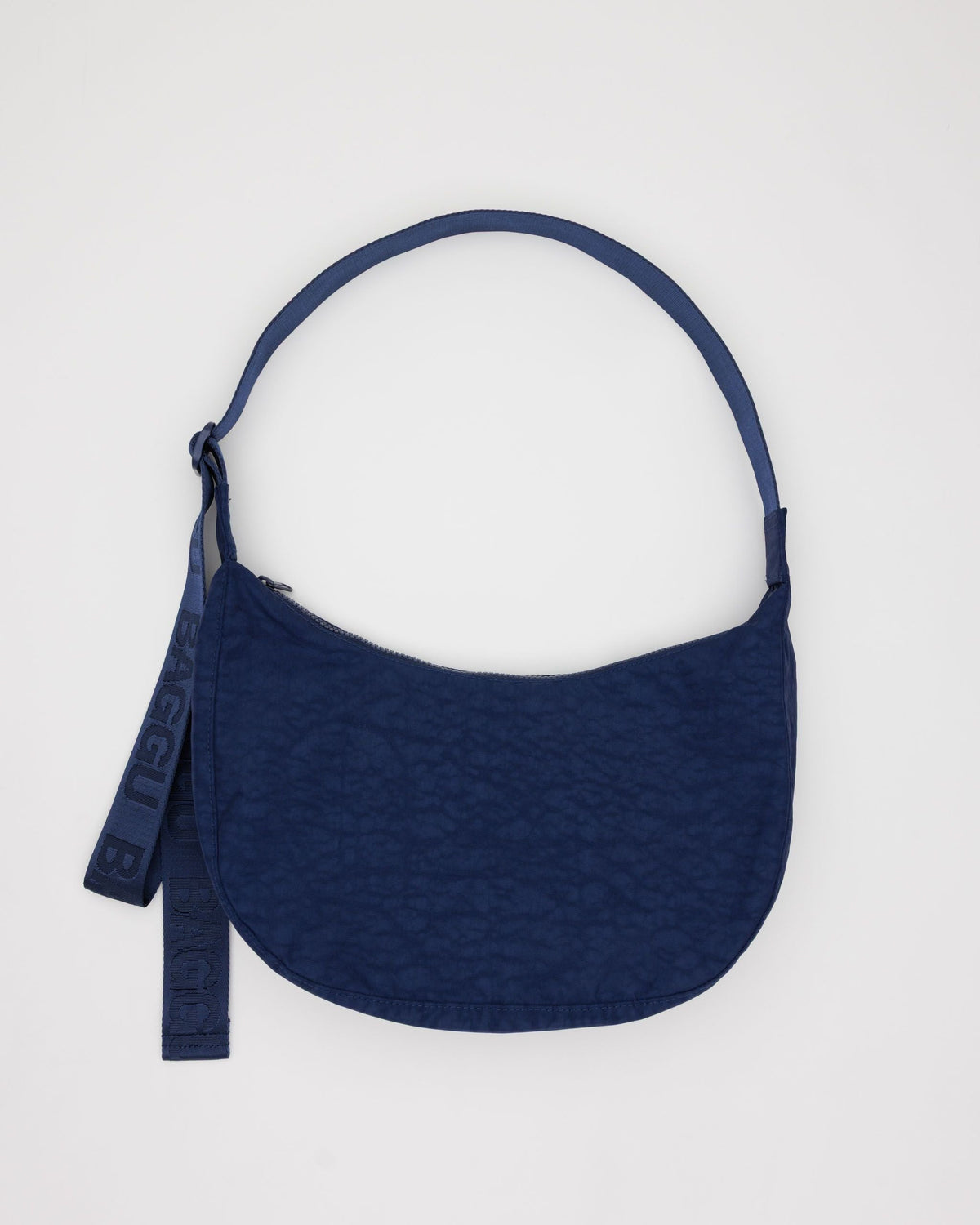 Medium Nylon Crescent Bag - Navy