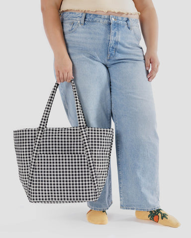 Cloud Bag - Black & White Gingham