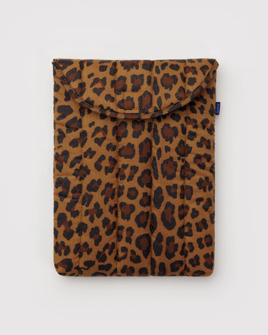 Puffy Laptop Sleeve 13"/14" - Leopard
