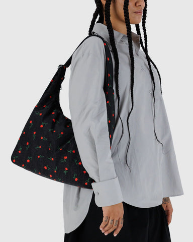 Nylon Shoulder Bag - Painted Wildflower