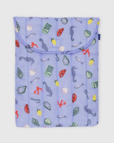 Puffy Laptop Sleeve 16" - Sea Charms