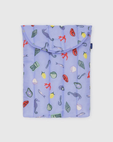 Puffy Laptop Sleeve 13"/14" - Sea Charms