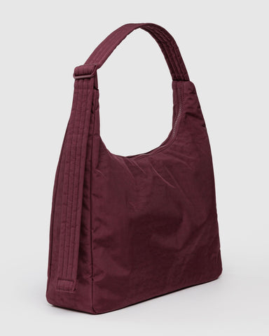 Nylon Shoulder Bag - Mahogany
