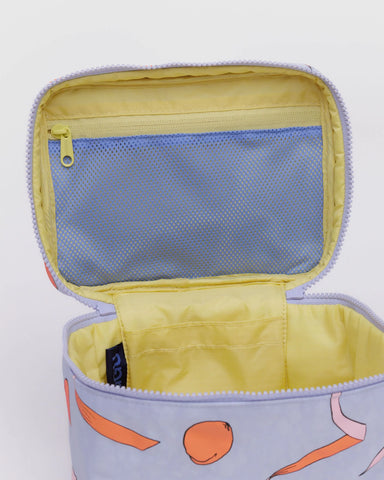 Large Cosmetic Case - Apricots & Ribbons