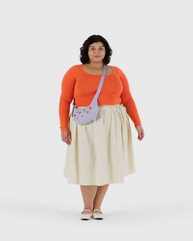 Small Nylon Crescent Bag - Embroidered Miffy