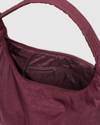 Nylon Shoulder Bag - Mahogany