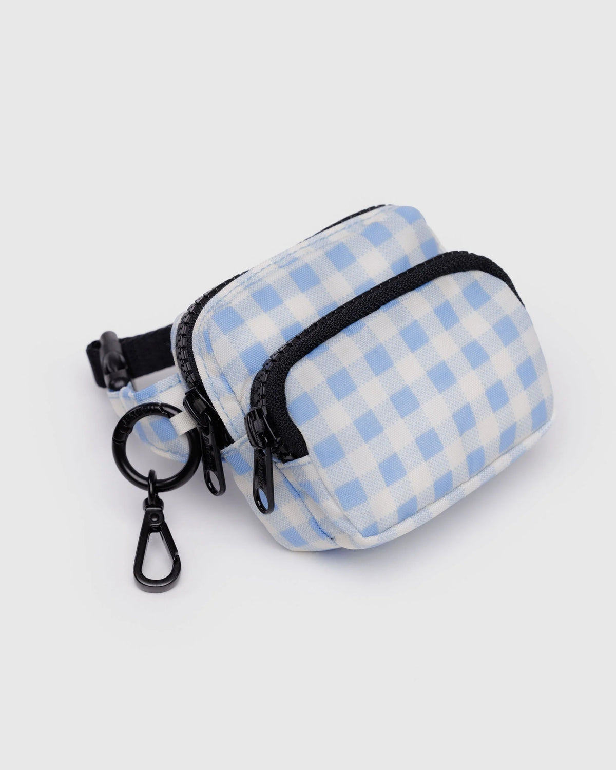 Fanny Pack Charm - Light Blue Gingham