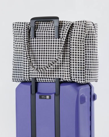 Cloud Carry-on - Black & White Gingham