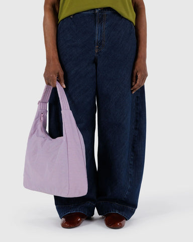 Nylon Shoulder Bag - Dusty Pink