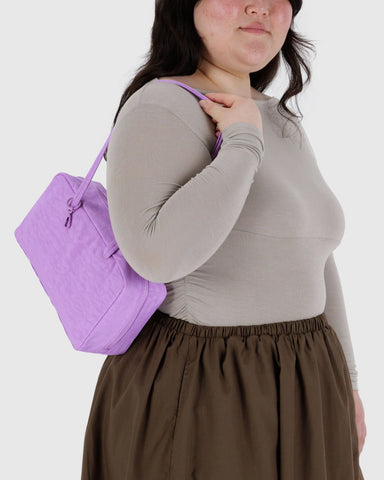 Nylon Bowler Bag - Rose