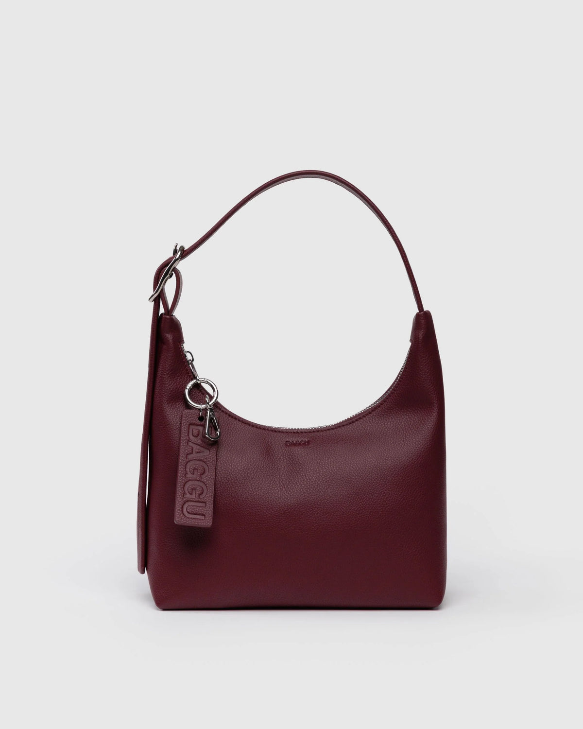 Mini Recycled Leather Shoulder Bag - Mahogany