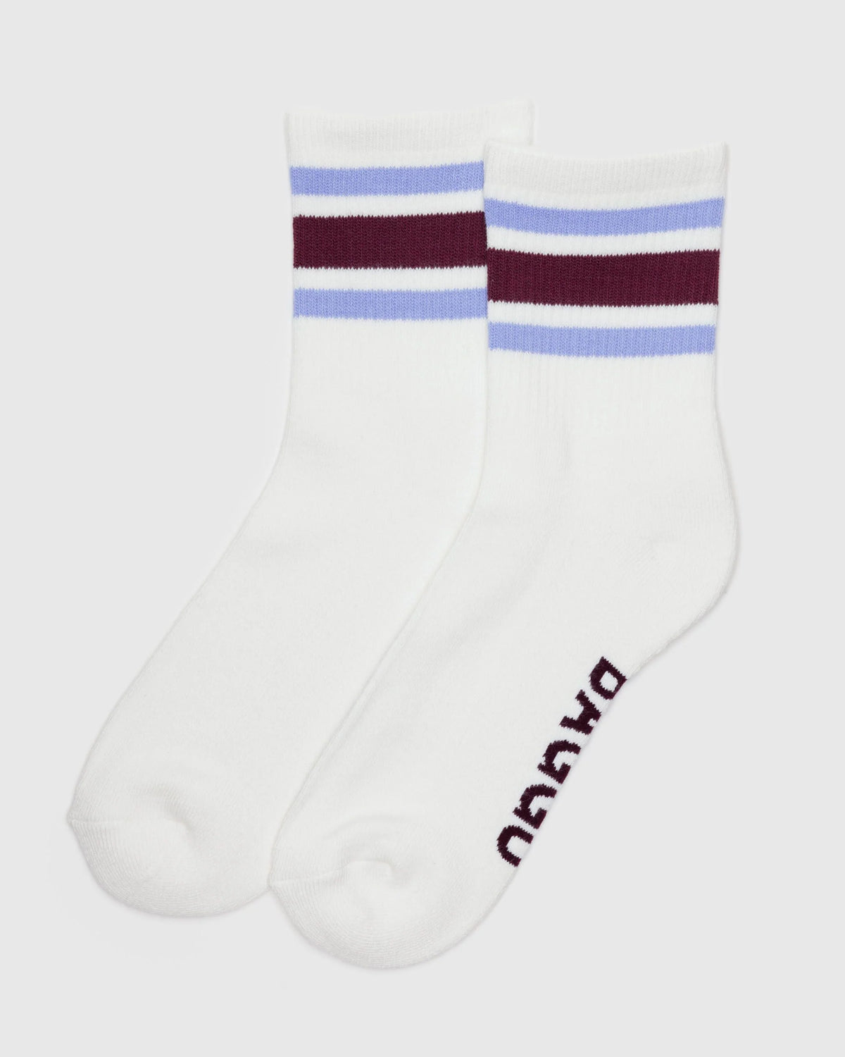 Ribbed Sock - Ivory Stripe