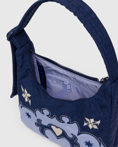 Mini Nylon Shoulder Bag - Western Appliqué