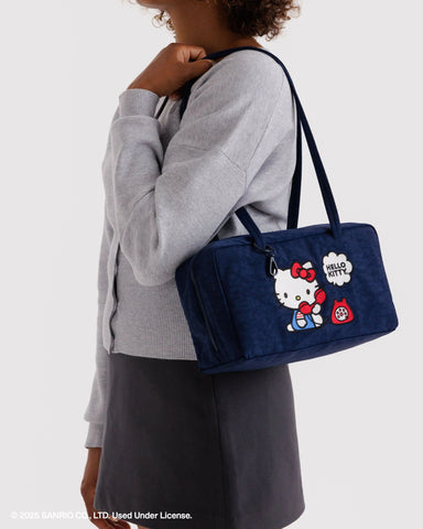 Nylon Bowler Bag - Embroidered Hello Kitty Phone