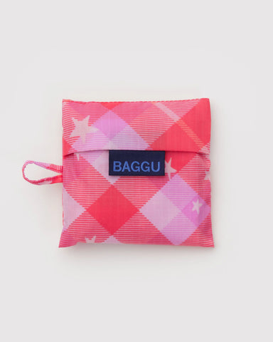 Baby Baggu - Pink Star Plaid