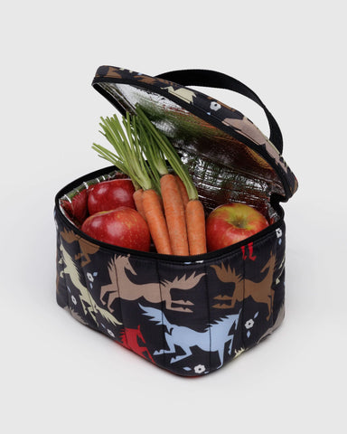 Puffy Lunch Bag - Horse Cut Outs