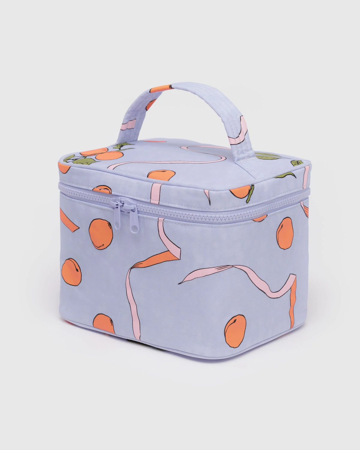 Large Cosmetic Case - Apricots & Ribbons