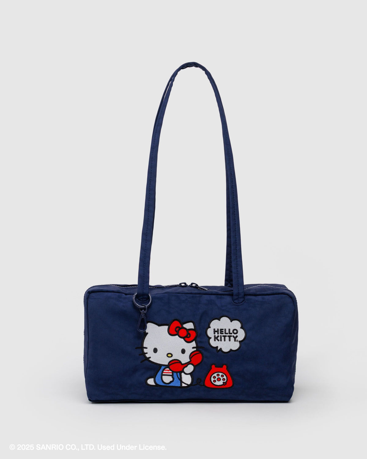 Nylon Bowler Bag - Embroidered Hello Kitty Phone