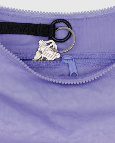 Medium Nylon Crescent Bag - Wisteria