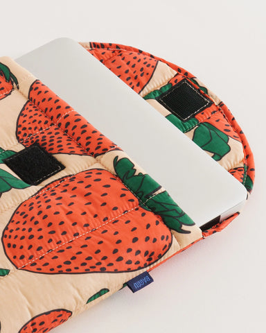 Puffy Laptop Sleeve 13"/14" - Strawberry