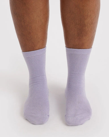 Crew Sock - Lilac Metallic
